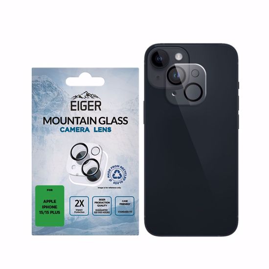 Picture of Eiger Eiger Mountain Glass LENS Protector GRS for iPhone 15 / 15 Plus